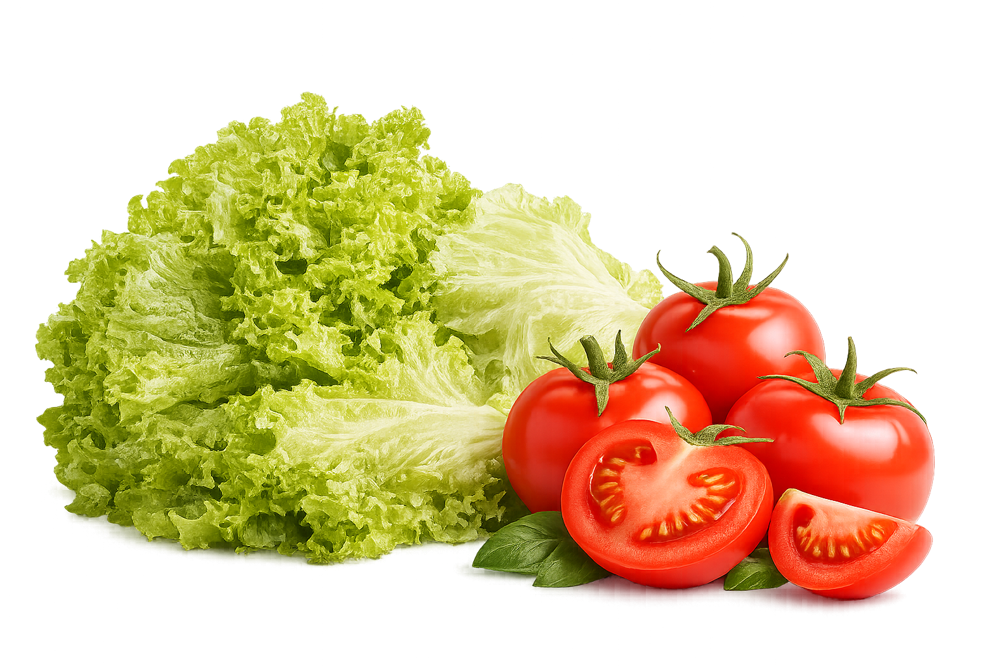 Pomodoro e lattuga